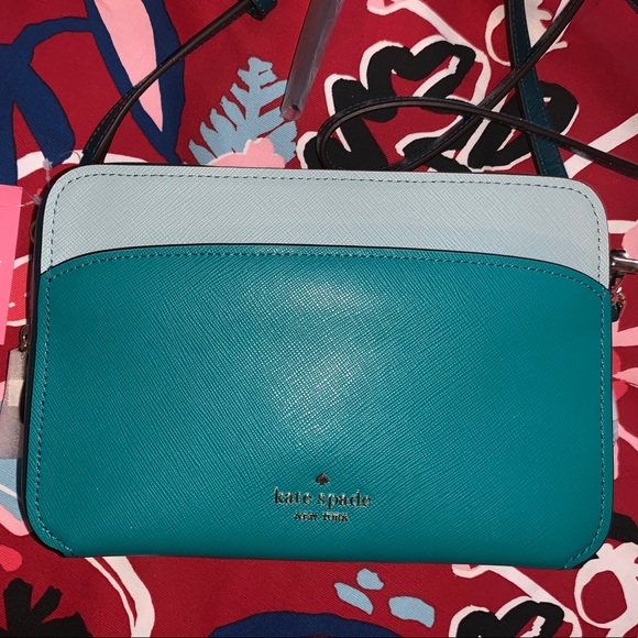 KATE SPADE COLOR BLOCK CAMERA BAG CARD HOLDER